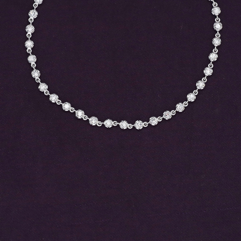 Lab Grown Diamond Georgian Tennis Bracelet