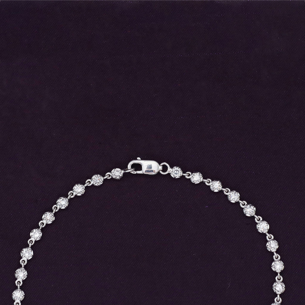 Lab Grown Diamond Georgian Tennis Bracelet