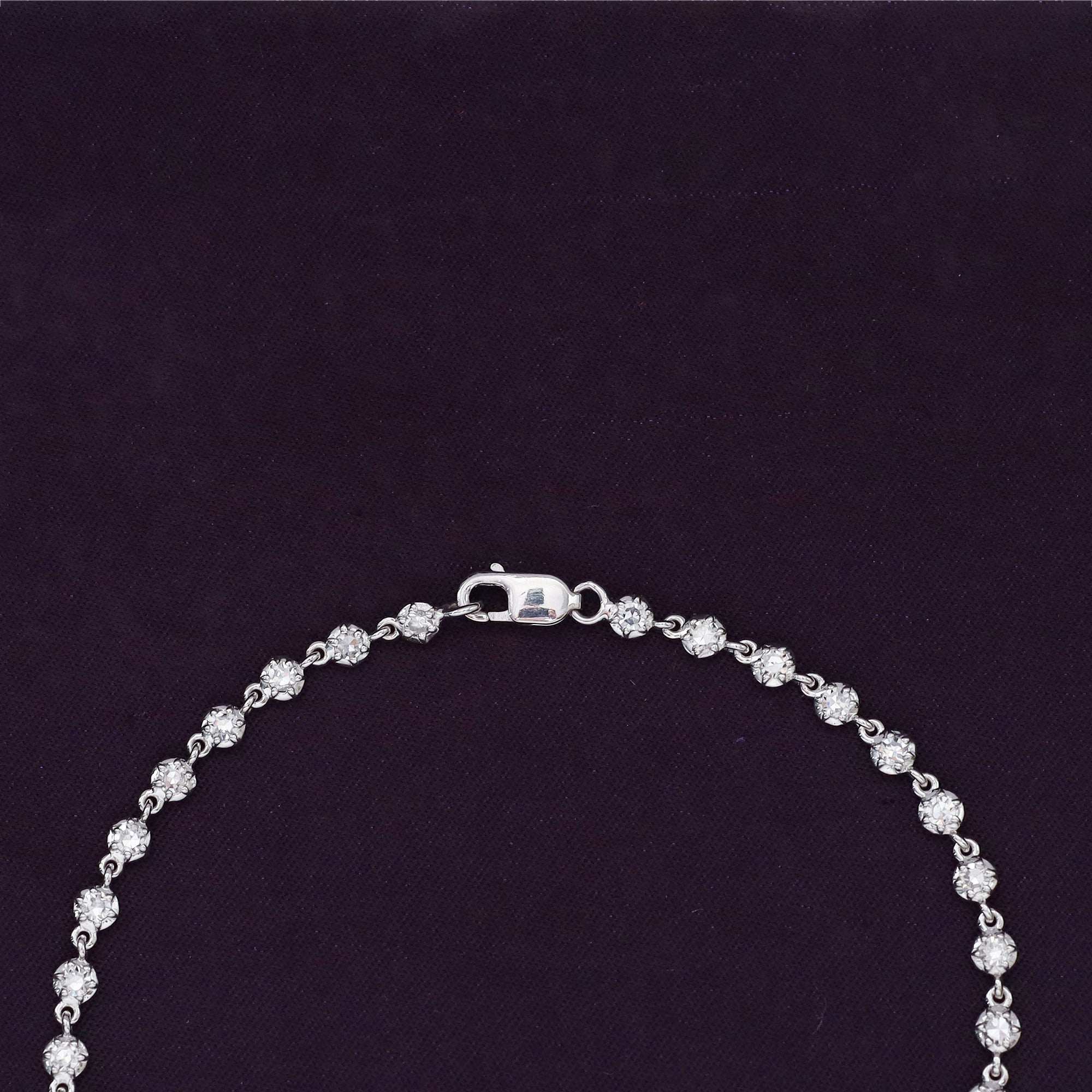 Lab Grown Diamond Georgian Tennis Bracelet