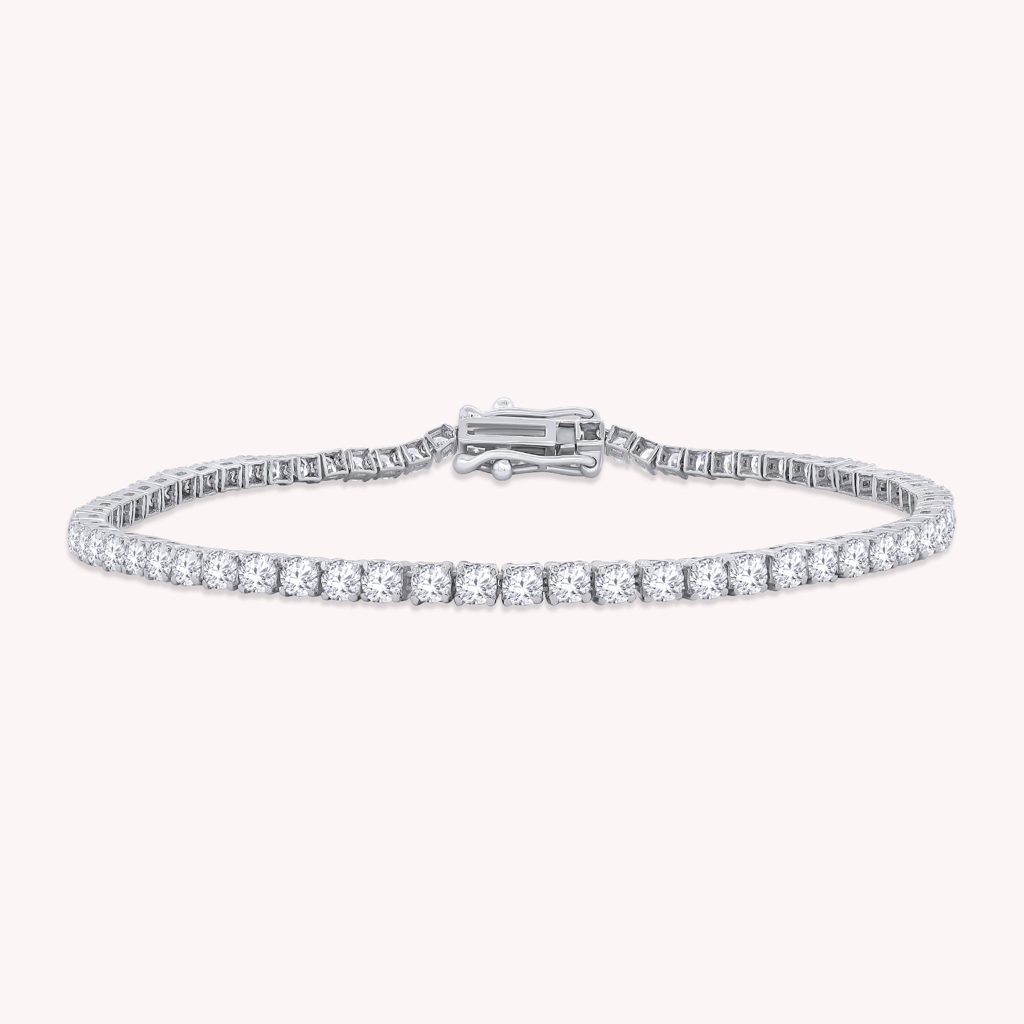 Tennis Bracelet For Women Round Cut Lab Grown Diamond Bracelet Gift For Her
