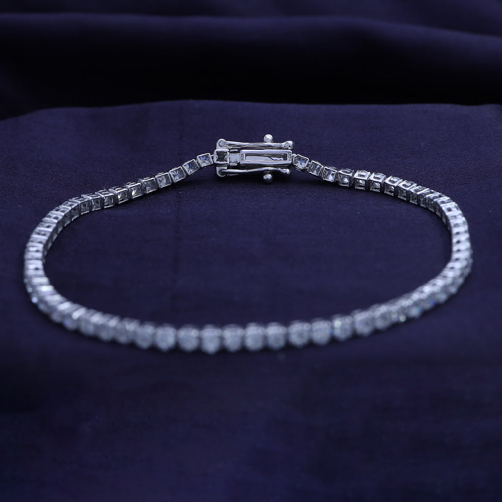 Tennis Bracelet For Women Round Cut Lab Grown Diamond Bracelet Gift For Her