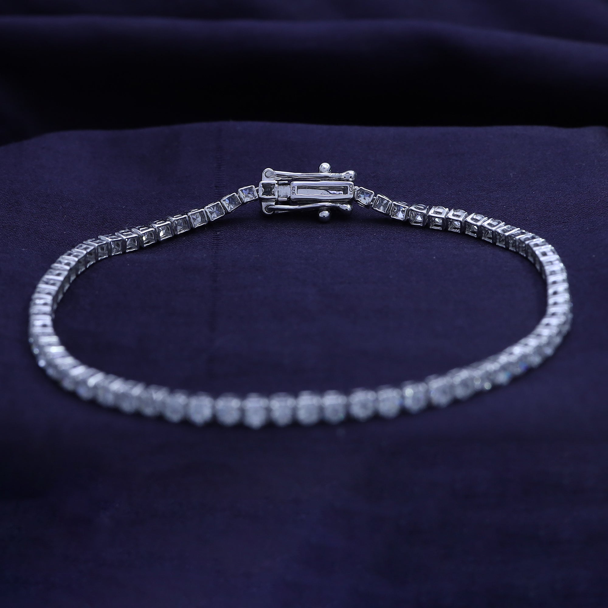 Tennis Bracelet For Women Round Cut Lab Grown Diamond Bracelet Gift For Her