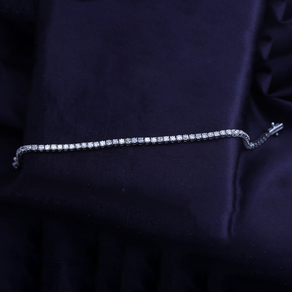 Tennis Bracelet For Women Round Cut Lab Grown Diamond Bracelet Gift For Her