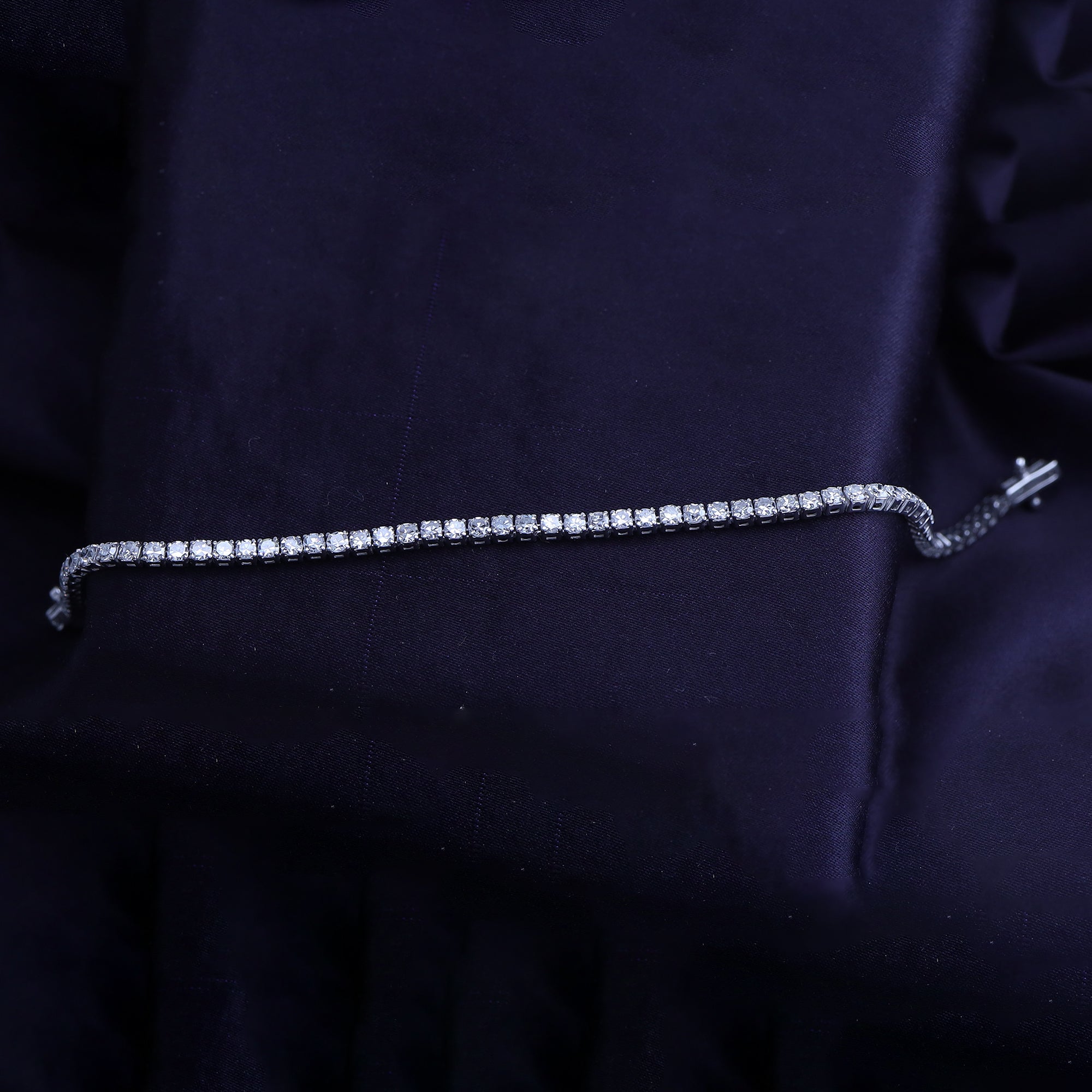 Tennis Bracelet For Women Round Cut Lab Grown Diamond Bracelet Gift For Her