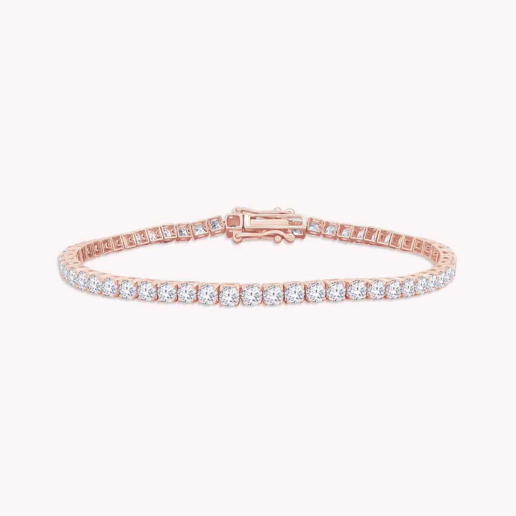 Tennis Bracelet For Women Round Cut Lab Grown Diamond Bracelet Gift For Her