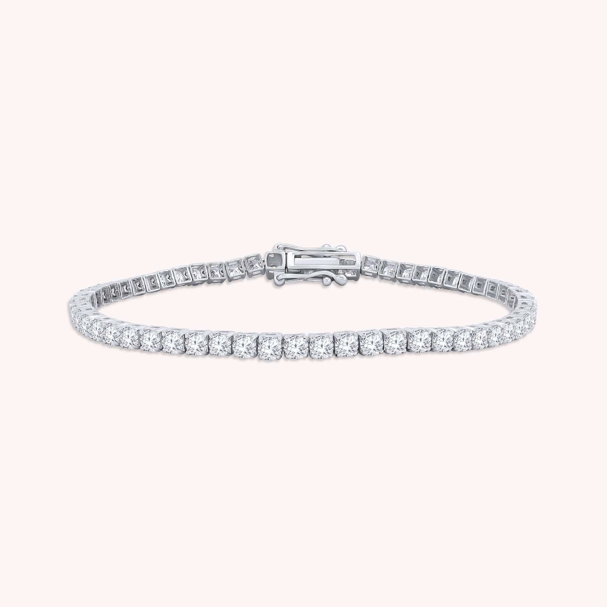 Tennis Bracelet For Women Round Cut Lab Grown Diamond Bracelet Gift For Her