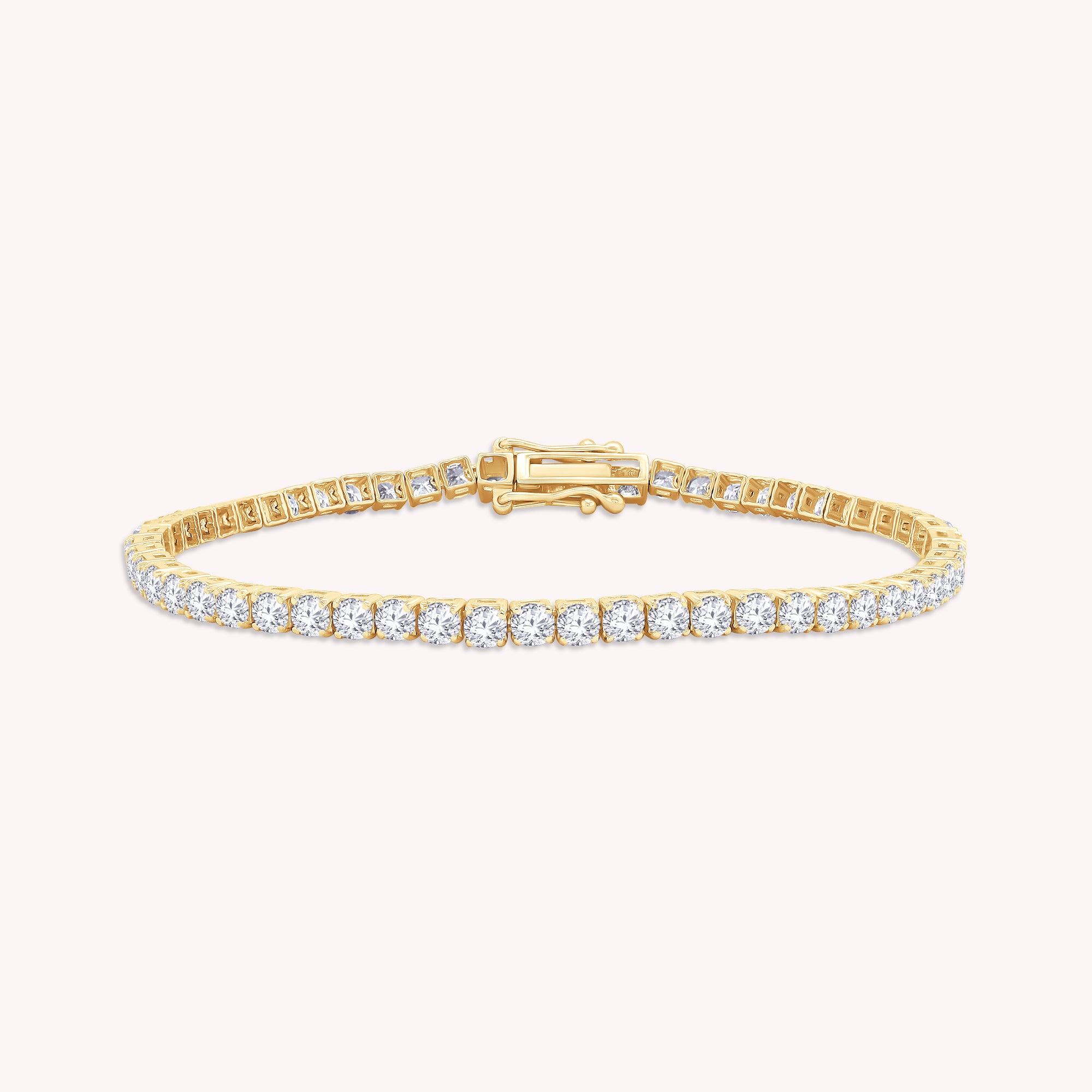 Tennis Bracelet For Women Round Cut Lab Grown Diamond Bracelet Gift For Her