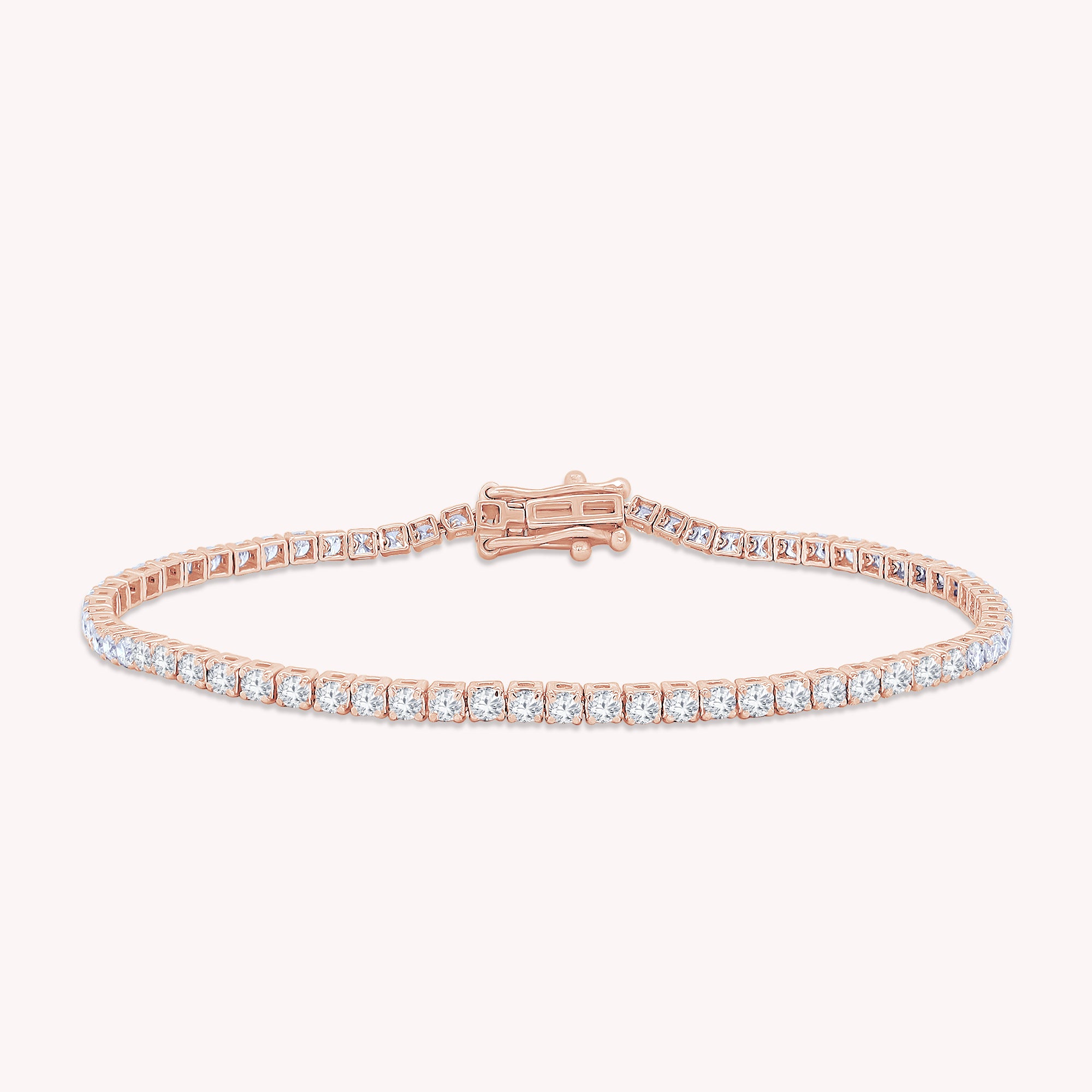Tennis Bracelet For Women Round Cut Lab Grown Diamond Bracelet Gift For Her