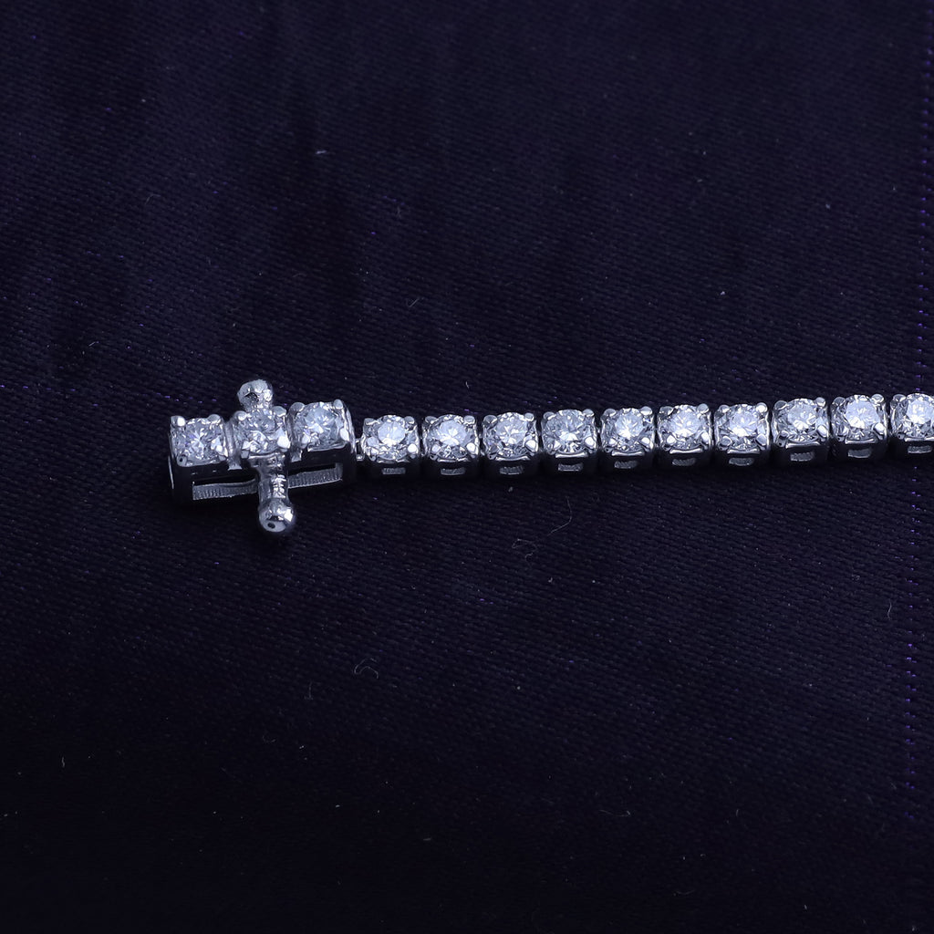 Tennis Bracelet For Women Round Cut Lab Grown Diamond Bracelet Gift For Her