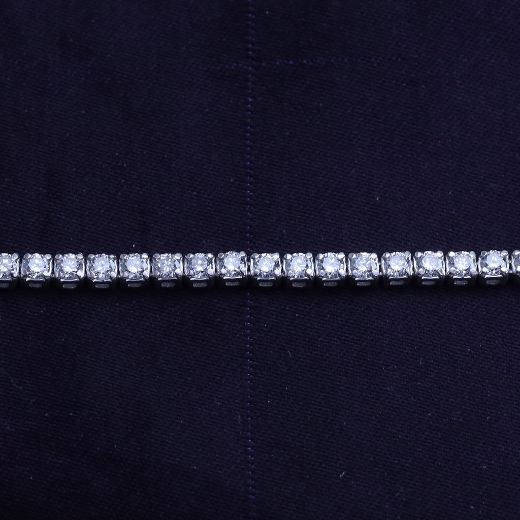 Tennis Bracelet For Women Round Cut Lab Grown Diamond Bracelet Gift For Her