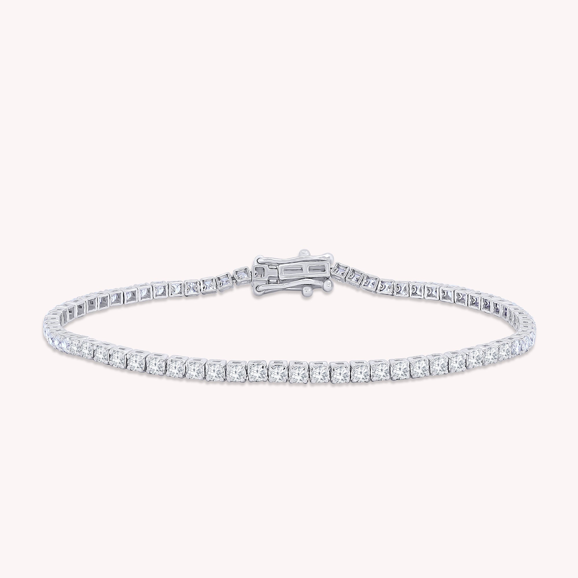 Tennis Bracelet For Women Round Cut Lab Grown Diamond Bracelet Gift For Her
