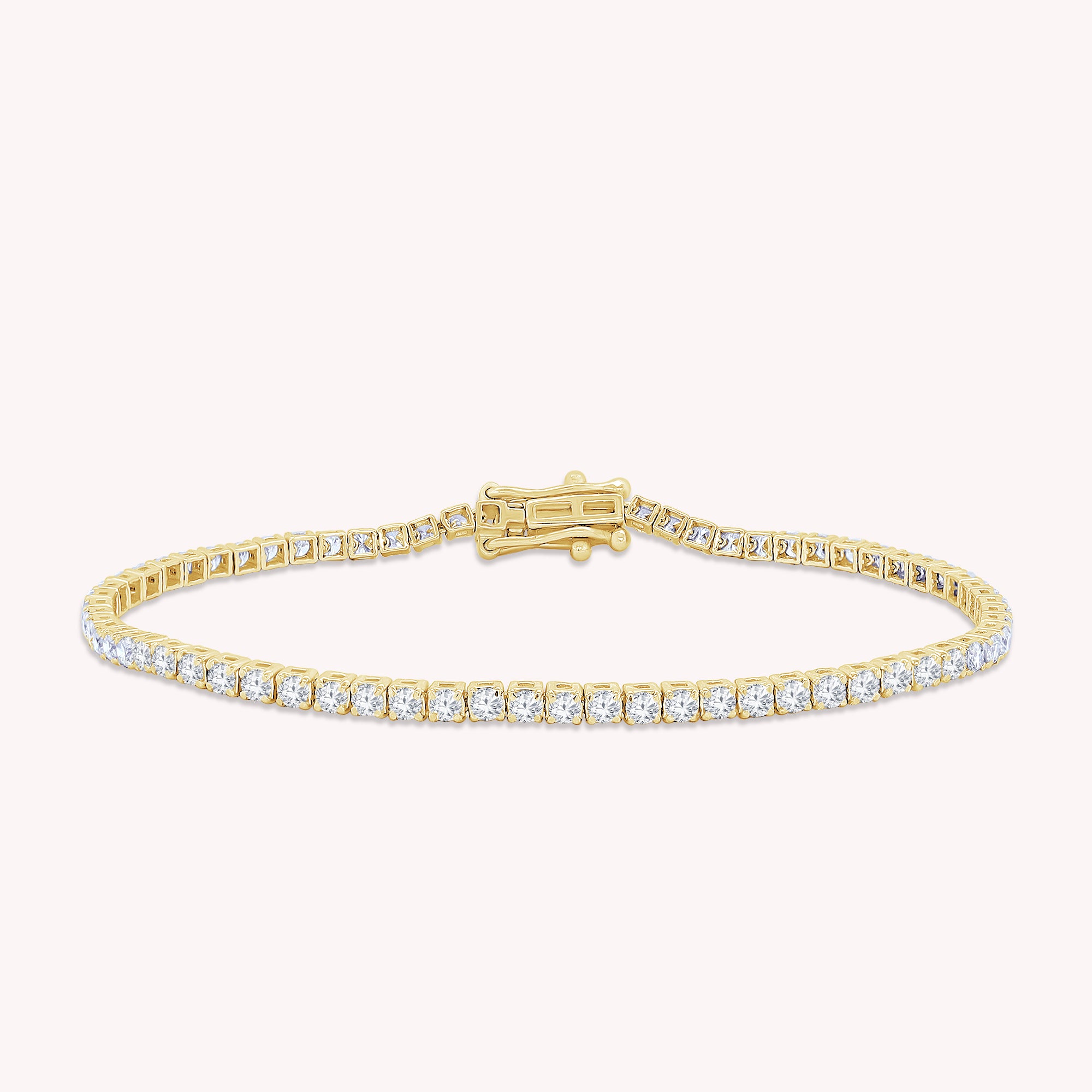 Tennis Bracelet For Women Round Cut Lab Grown Diamond Bracelet Gift For Her