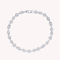 Georgian Tennis Bracelet Multi Shape Style Round Cut Lab Grown Diamond Bracelet