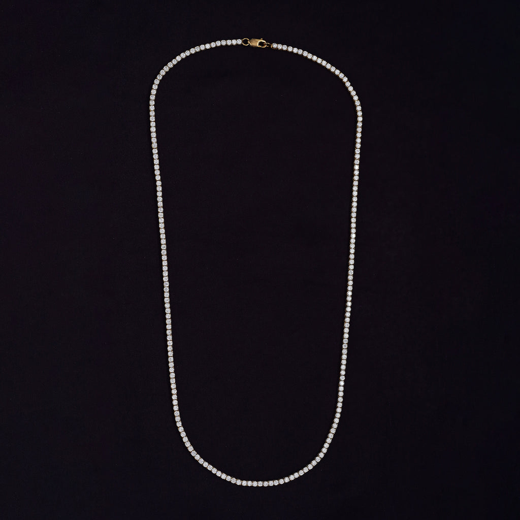 Tennis Necklace For Women Round Cut Lab Grown Diamond Necklace