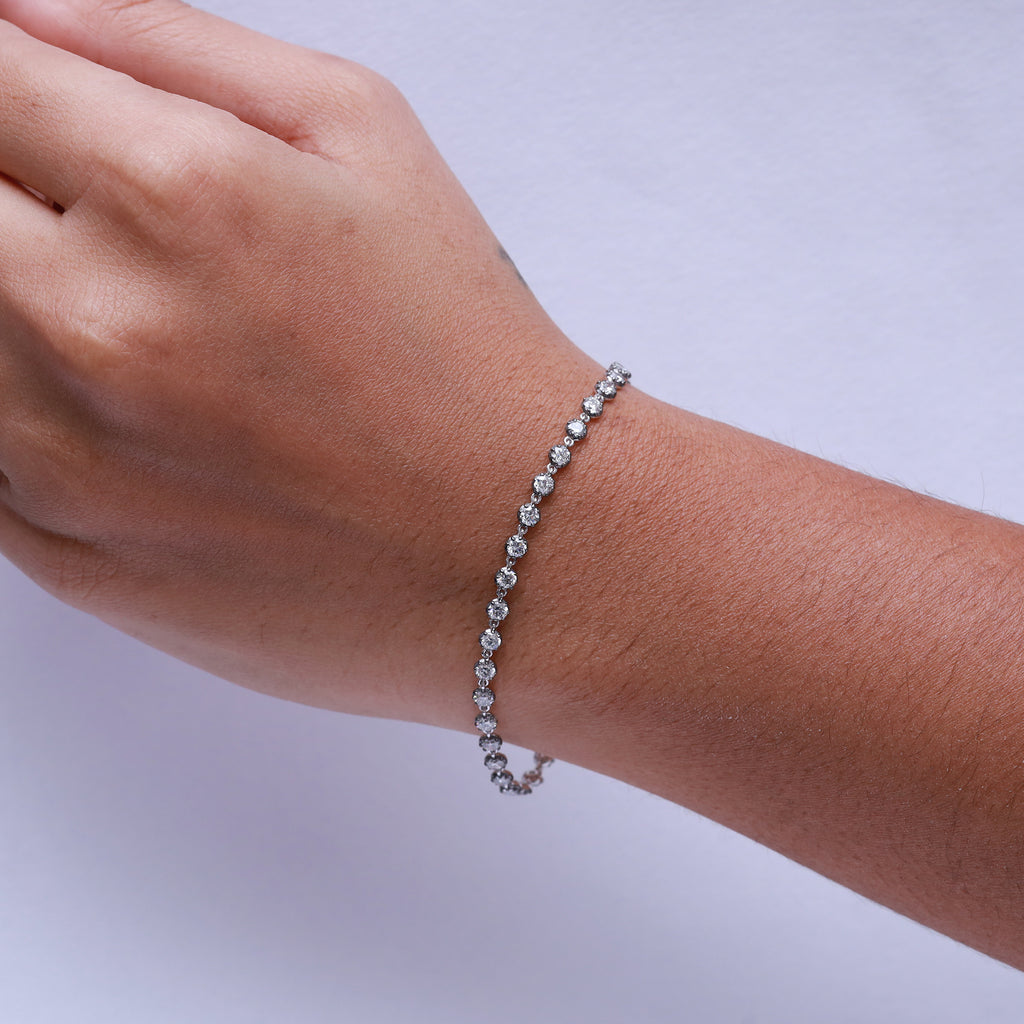Tennis Bracelet for Women Lab Grown Diamond Georgian Bracelet