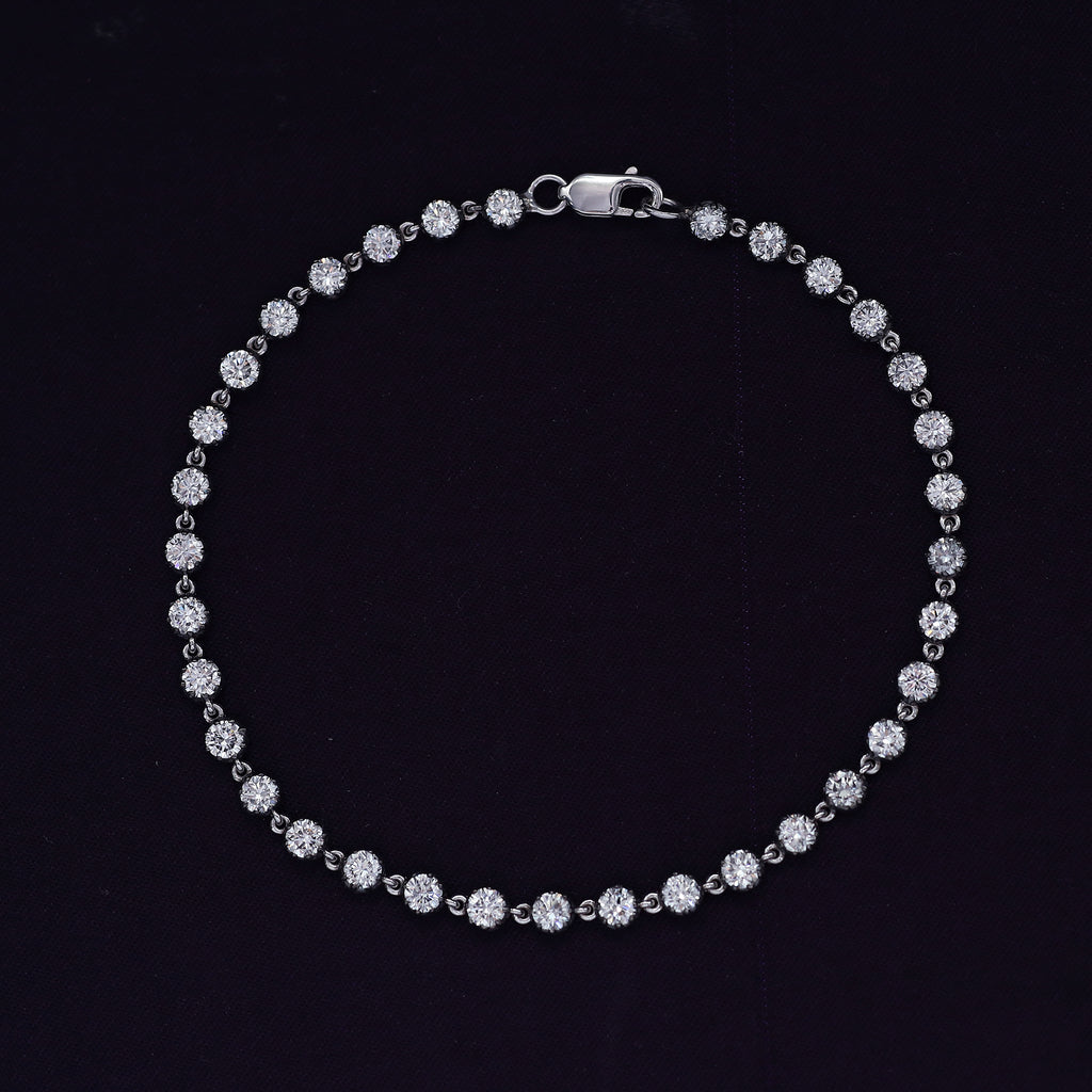 Tennis Bracelet for Women Lab Grown Diamond Georgian Bracelet