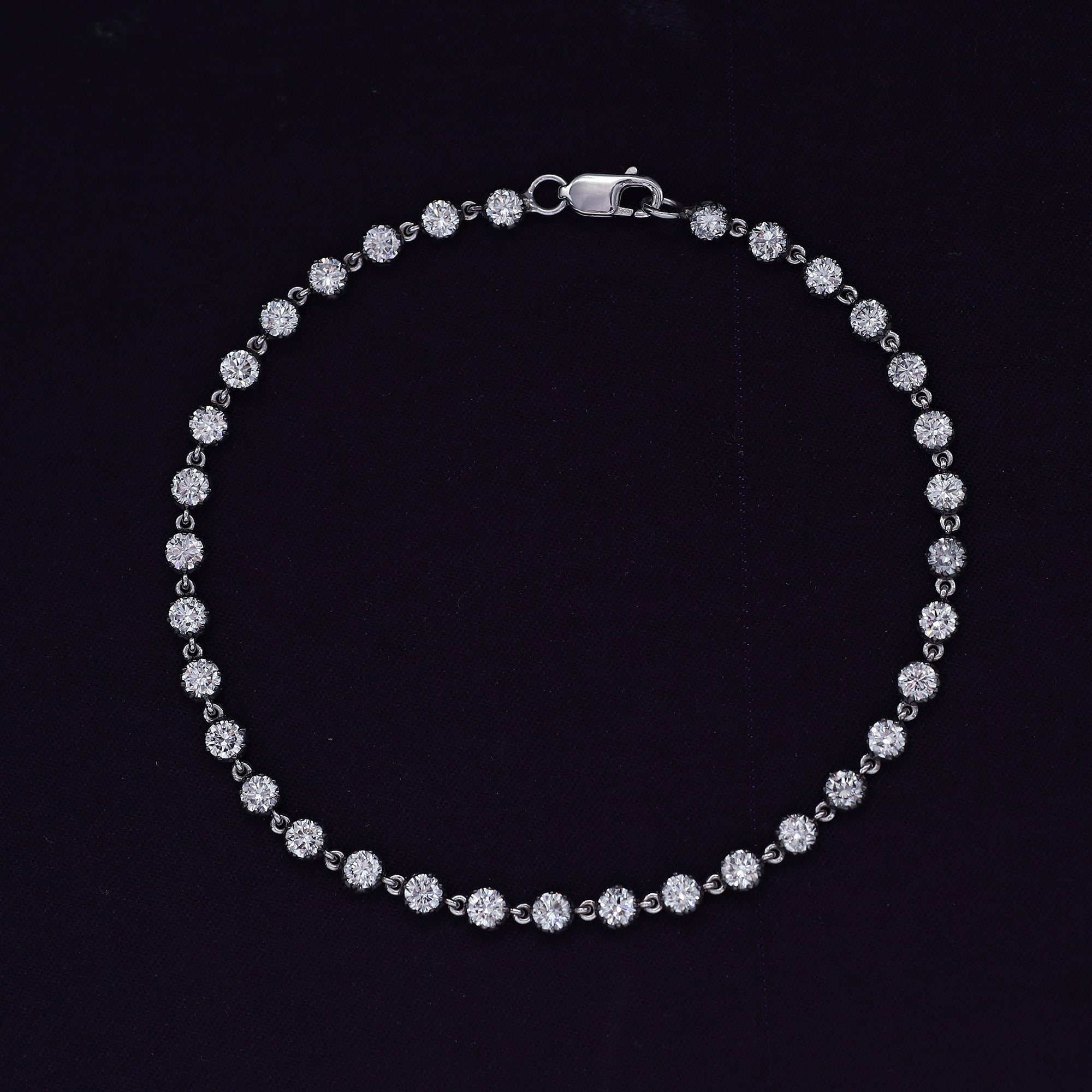 Tennis Bracelet for Women Lab Grown Diamond Georgian Bracelet