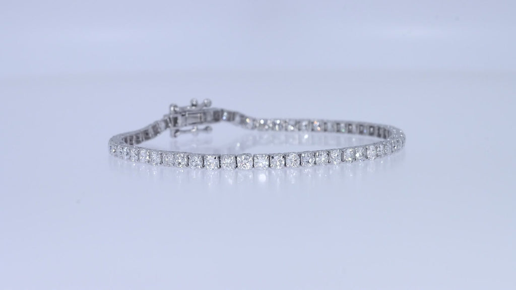 Tennis Bracelet For Women Round Cut Lab Grown Diamond Bracelet Gift For Her