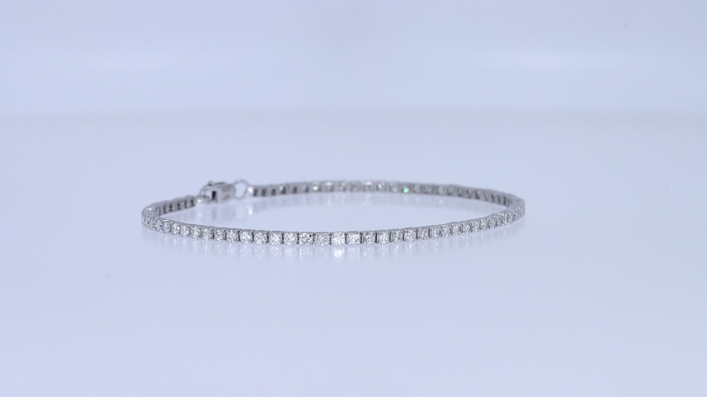 Tennis Bracelet For Women Round Cut Lab Grown Diamond Bracelet Gift For Her