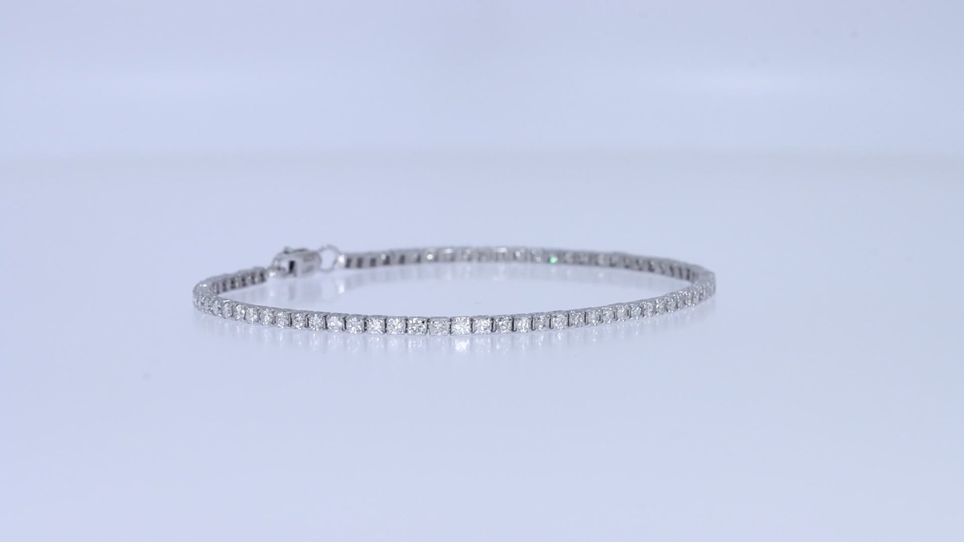 Tennis Bracelet For Women Round Cut Lab Grown Diamond Bracelet Gift For Her