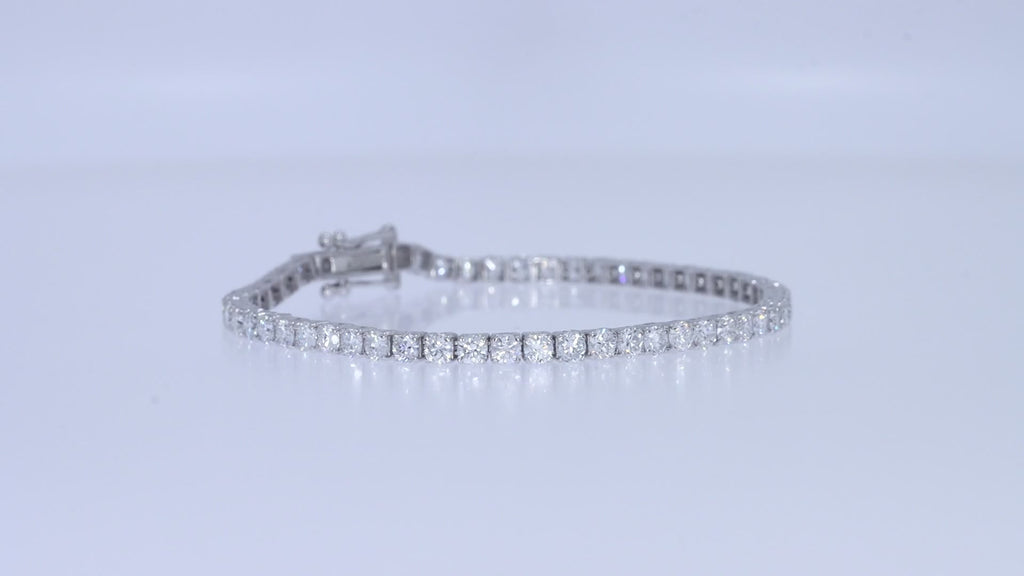 Tennis Bracelet For Women Round Cut Lab Grown Diamond Bracelet Gift For Her