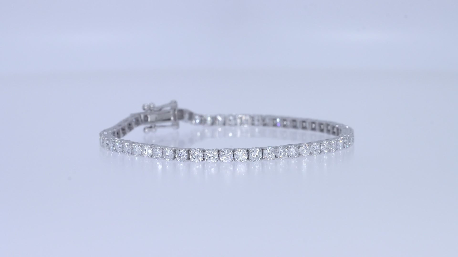 Tennis Bracelet For Women Round Cut Lab Grown Diamond Bracelet Gift For Her