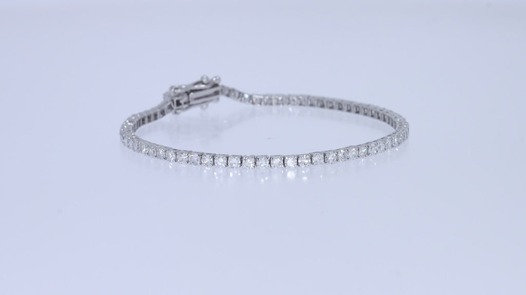 Tennis Bracelet For Women Round Cut Lab Grown Diamond Bracelet Gift For Her