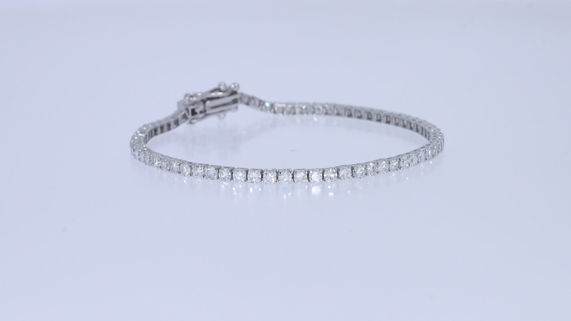 Tennis Bracelet For Women Round Cut Lab Grown Diamond Bracelet Gift For Her