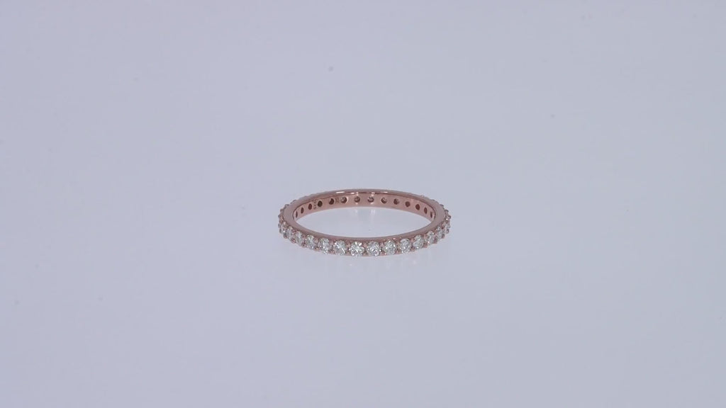 Lab Grown Diamond Full Eternity Wedding Anniversary Band Ring