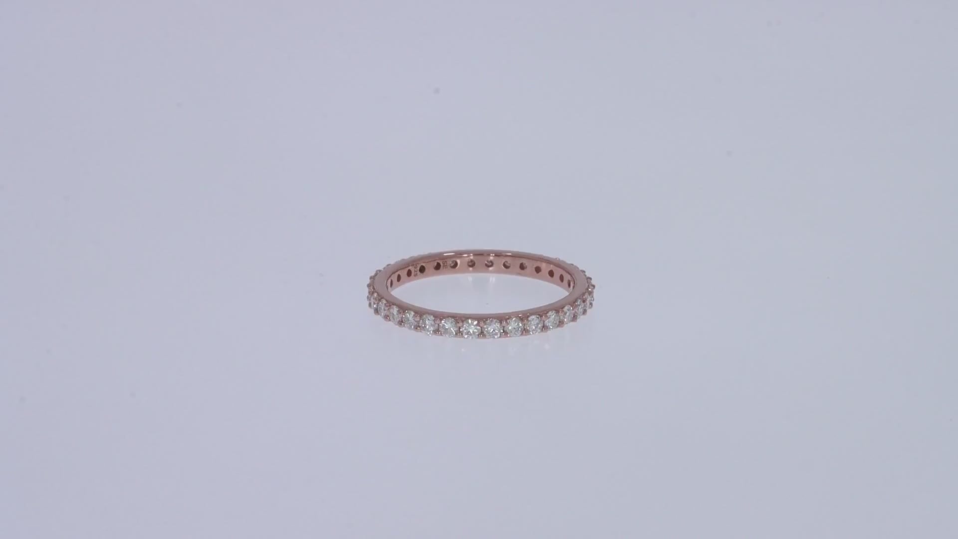 Lab Grown Diamond Full Eternity Wedding Anniversary Band Ring