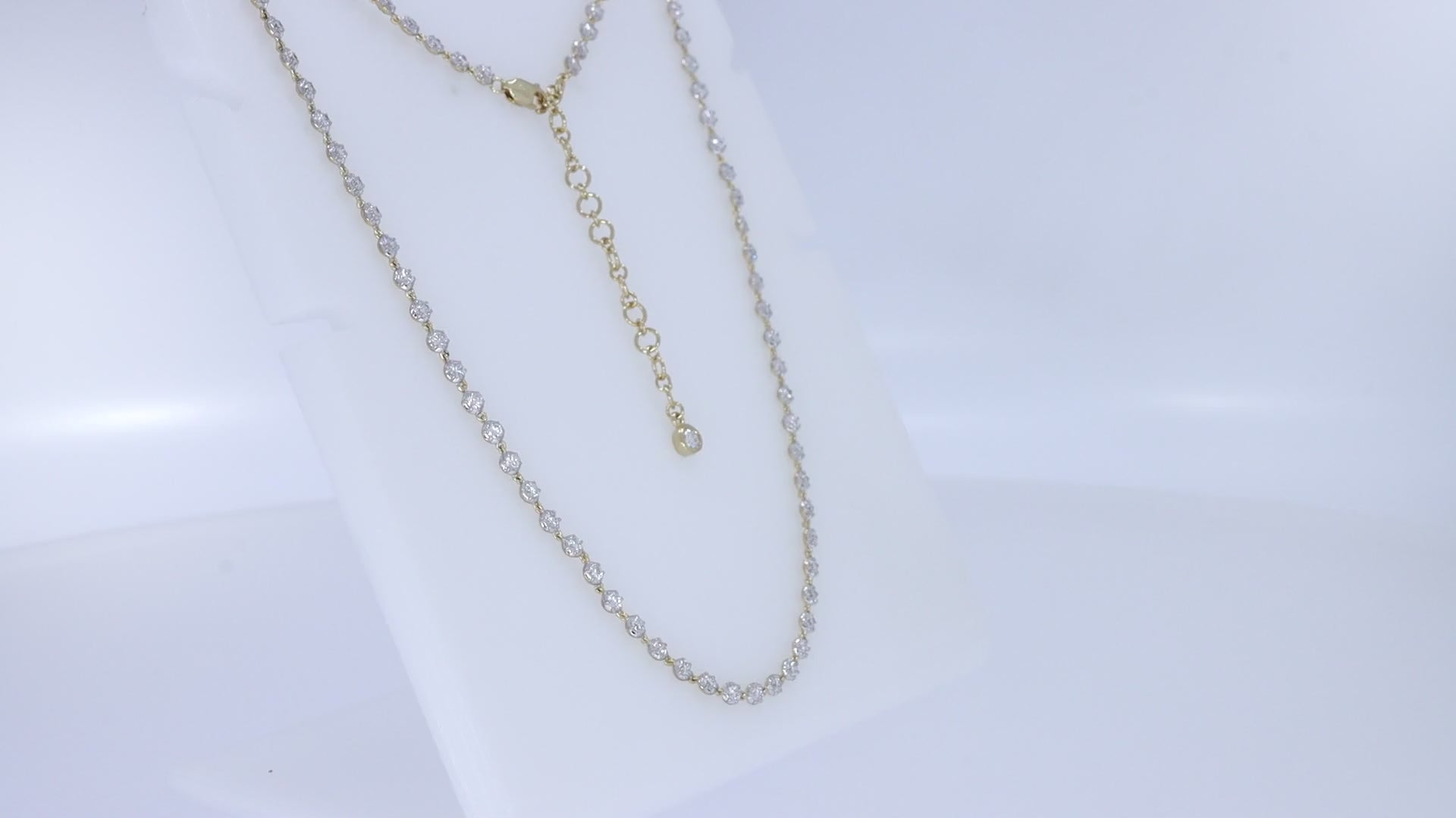 Georgian Necklace for Women Round Cut Lab Grown Diamond Necklace